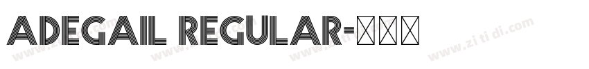 Adegail Regular字体转换